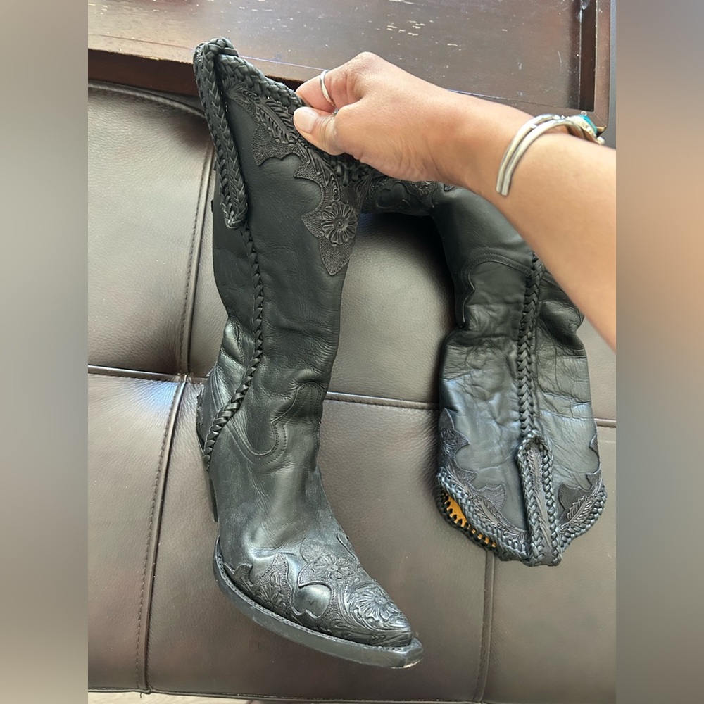 Old Gringo Black cowboy cowgirl country Boots - Picture 8 of 9